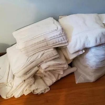 Miscellaneous White Towels (Clean Rags)