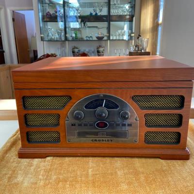 Crosley 5 in 1; Turntable, with Radio, CD/Cassette Player with Bluetooth