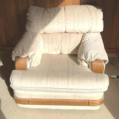 MCM Accent Chair with Oak Trim