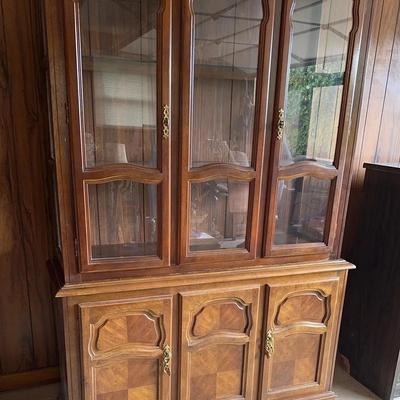 Cherry Display Cabinet with lights