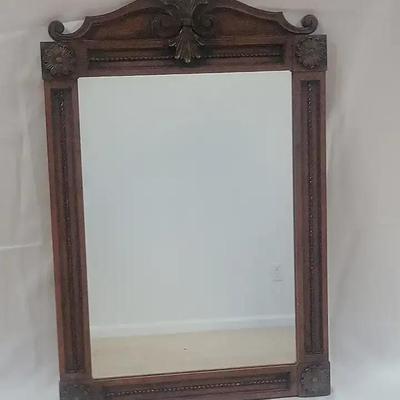 Vintage American Federal Style Wood Wall Mirror