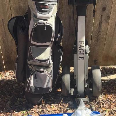 Golf Clubs, Bag, Eagle Caddy and More 