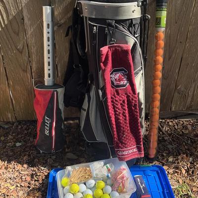Golf Clubs, Bag, Ball Pickup and More 