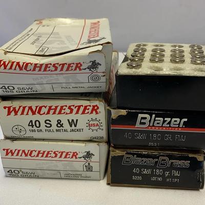 Various Brands Of .40 Ammunition 
