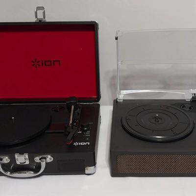ION Audio Vinyl Motion portable suitcase turntable & Vintage Record Player Belt Drive System