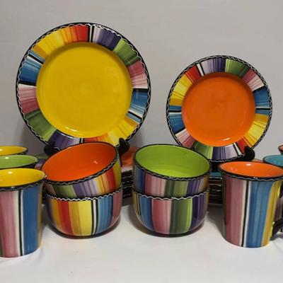 Certified International Serape dinnerware, designed by Nancy Green