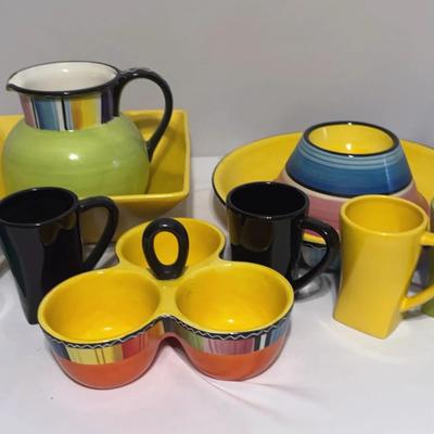 Certified International Serape dinnerware, designed by Nancy Green & Raymond Waites Yellow Bowl