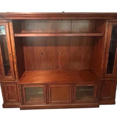 Legends Furniture Entertainment Center Tv Stand Shelving Glass
