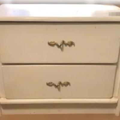White Nightstand/small Chest Lot 2