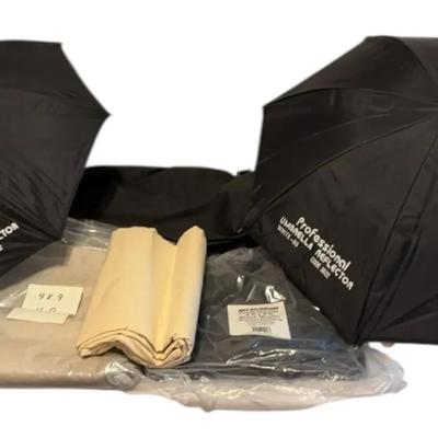 Backdrops With Professional Umbrella Reflectors And Storage Bag