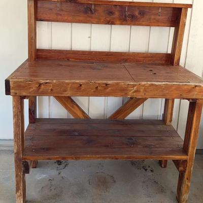 Solid wood garage/shop table 