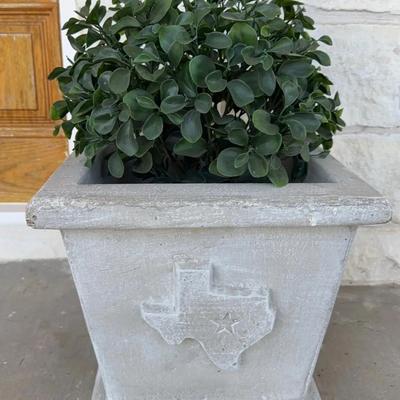 Concrete State of TEXAS planter - Lot 2 