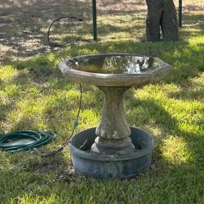 Bird Bath With Drip 