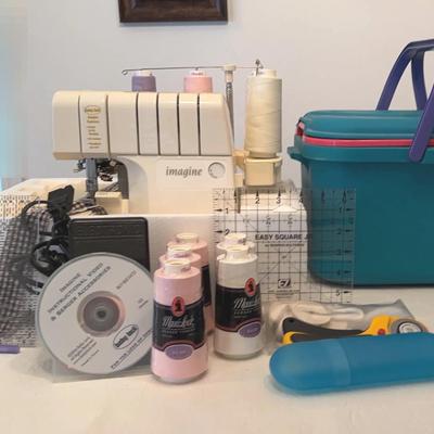 Baby Lock Imagine Serger With Threads & Storage Containers