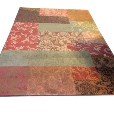 Area Rug Green, Gold  & Burgundy