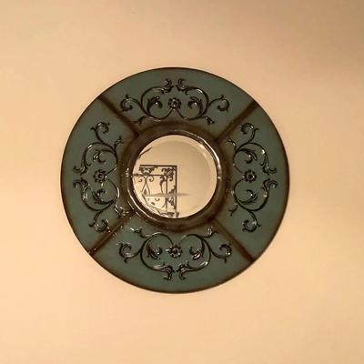 Metal Hangings And Mirror- Matching Three Piece Set