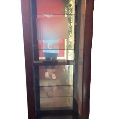 Coaster Lighted Curio Cabinet With Glass Shelves And Sliding Door - Lot 2
