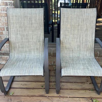 Sling-Style Patio Chairs - Set Of 2