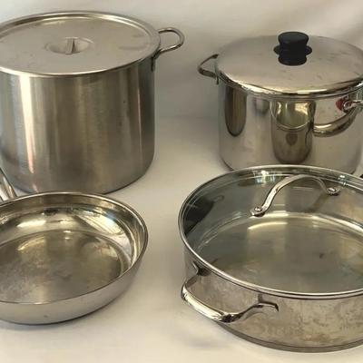3 Leyes Commercial 18/10 Stainless Steel Cookware And Vollrath Pot