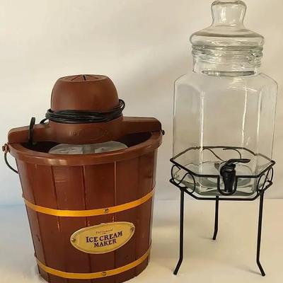 Drink Dispenser & Electric Ice Cream Churn