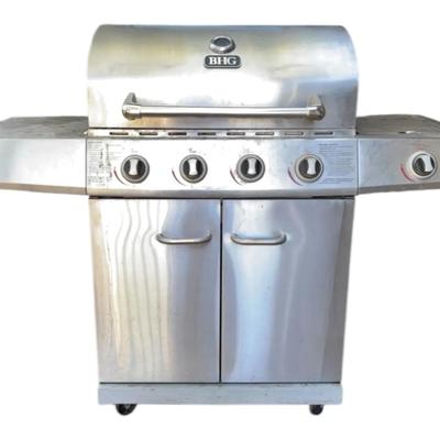 BHG 4 Burner & Side Burner Stainless Steel Propane Gas BBQ Grill With Cover