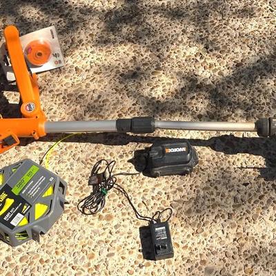 Worx Battery Edger With Charger And String 
