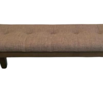 Wood Bench With Cushion Top