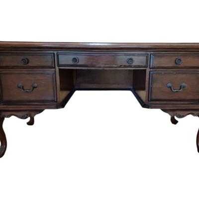 Jaclyn Smith Home collection by Largo Furniture Executive Desk W/ Glass Top