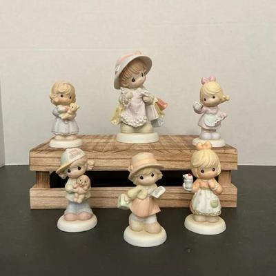 Precious Moments Porcelain Figurines- Days Of The Week