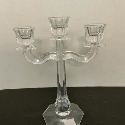 Marquis by Waterford Marquis Clear 3 Arm Candleabra Germany W/box