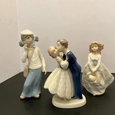 3pc Vintage Porcelain Figurines