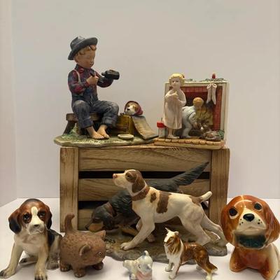 8 Piece lot of figurines