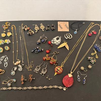 Lot Of Earrings Necklaces Bracelet