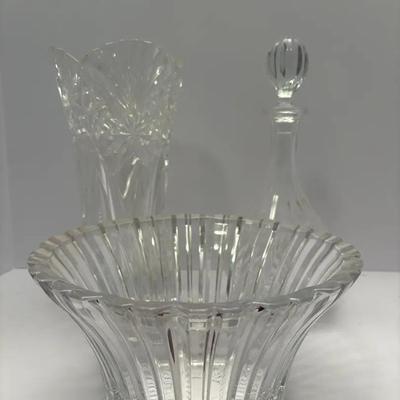 Lot Of 3 Glass Decor