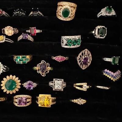 Big Lot Of 27 Rings