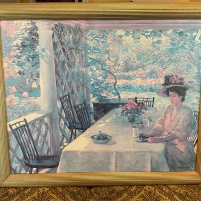  "On the Porch" by American Impressionist artist William Chadwick.