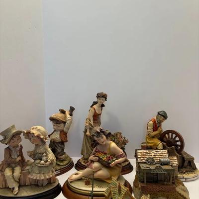 7 Piece Lot Of Figurines Armani And Nature craft