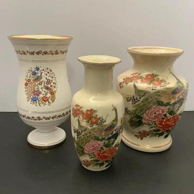 3pc Asian Inspired Vases G.S. Presents Ltd. 