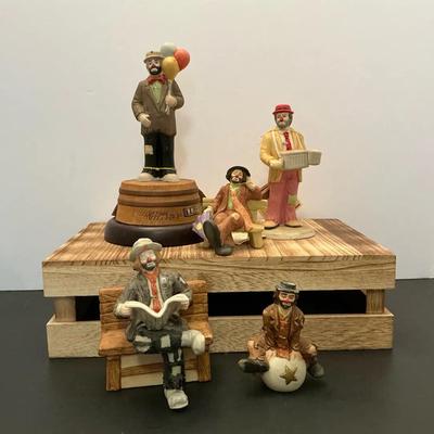 5 Pieces Mixed Lot Vintage Emmett Kelly Jr. Clowns