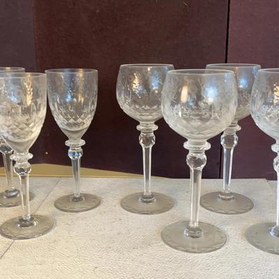 Gallia by Rogaska Hock Wine Glasses & Water Goblets, 9 Pcs