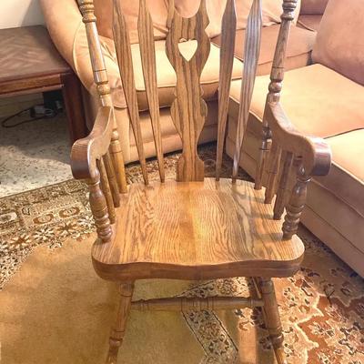 Antique Oak Rocking Chair