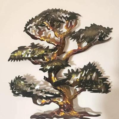 Metal Bonsai Tree Wall Art Scupture - Great Condition