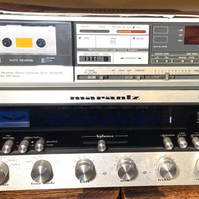 Marantz Receiver 2250B and Technics Cassette Deck RS-B48R, Vintage- Powers Up