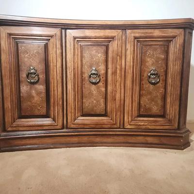 Bernhardt Flair Division, Provincial Sideboard Buffet, circa 1984 - Black Marble Top