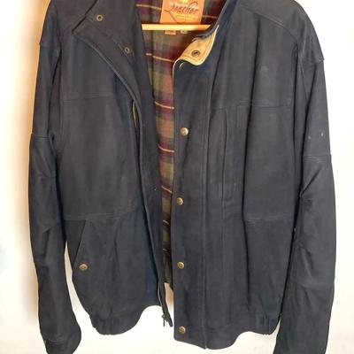 The Territory Ahead, Santa Barbara Unisex Black Leather Jacket, Size L