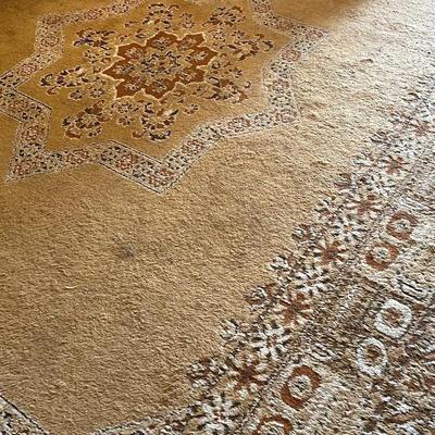 Turkish Oushak Area Rug 13.5x8.5 Feet - Medallion Accent