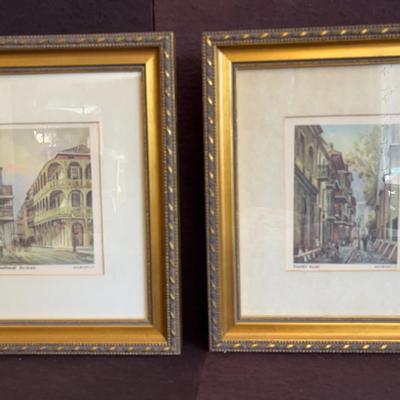 New Orleans Scenes Prints, 2 Pcs - Framed