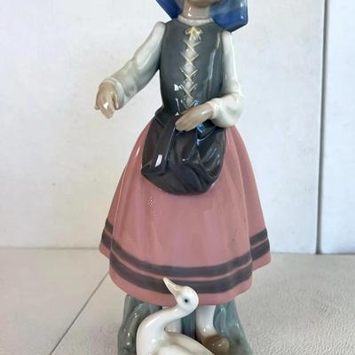Lladro “Josefa Feeding Duck” Porcelain Figurine #5201 - Retired