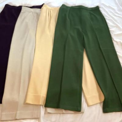 St. John Knit Pants Size 12&14, 4 Pcs
