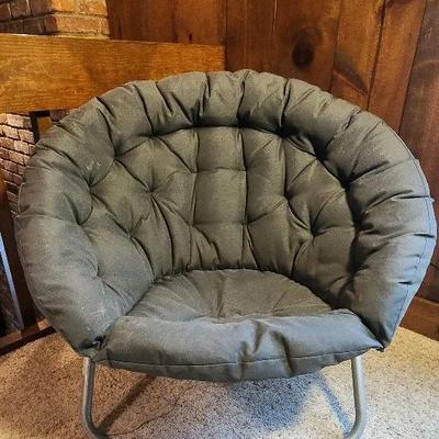 Gray Folding Sack Chair